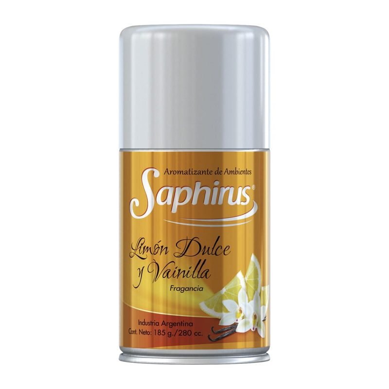 Aerosol Saphirus Limon Dulce y Vainilla