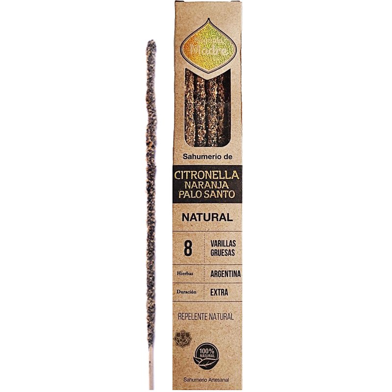 Sahumerio natural Citronella Naranja palo santo