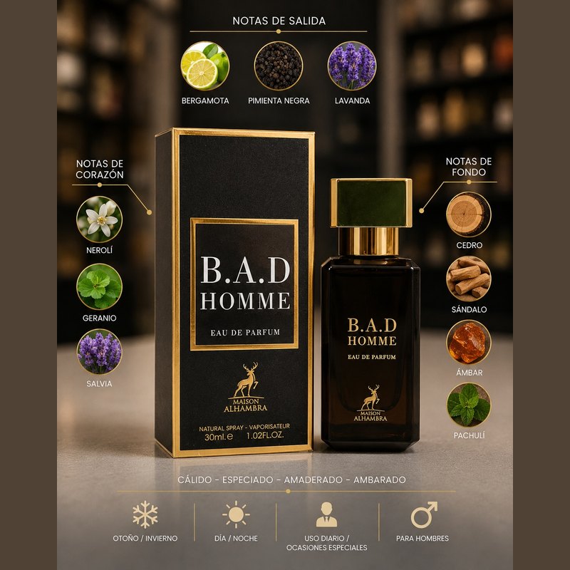 Alhambra perfume B.A,D home 30ml
