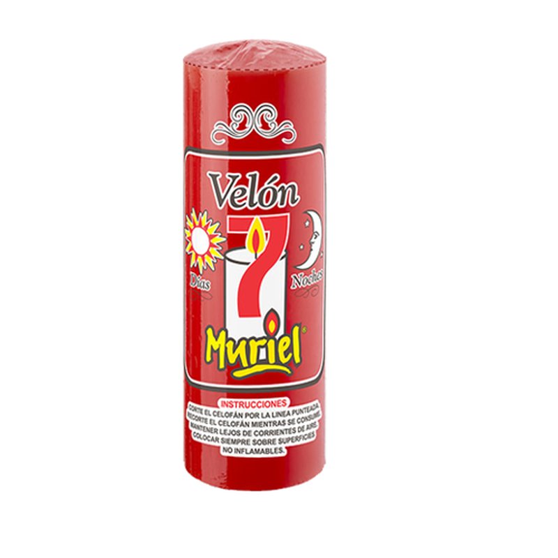 Vela 7 dias rojo