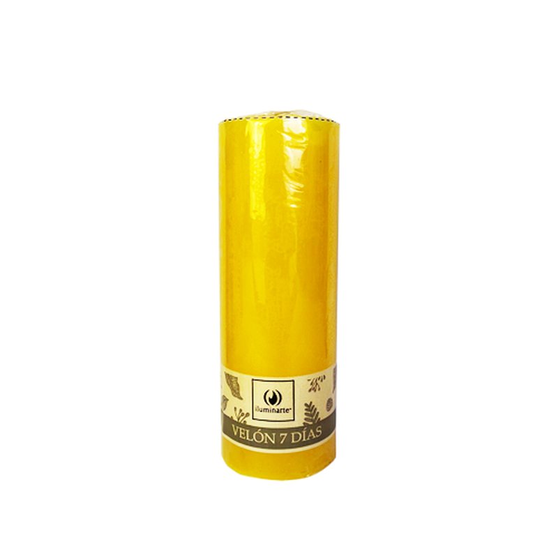 Vela 7 dias amarillo