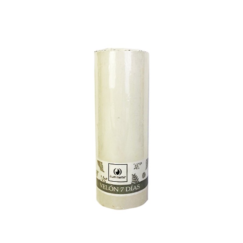 Vela 7 dias blanco