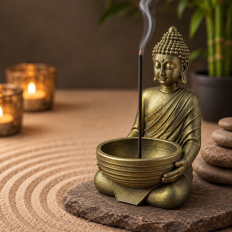Porta cono ceramica buda