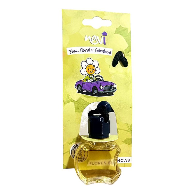 Aromatizante auto flores blancas navi